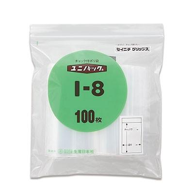 セイニチ ユニパック  0.08タイプ I-8（1ケース1200枚）巾200×チャック下280×厚み0.08(mm) | 