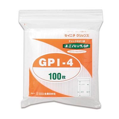 セイニチ ユニパック  GPタテ長タイプ I-4（1ケース2000枚）巾200×チャック下280×厚み0.04(mm) | 