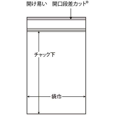 セイニチ ユニパック  GPタテ長タイプ I-4（1ケース2000枚）巾200×チャック下280×厚み0.04(mm) |  | 01