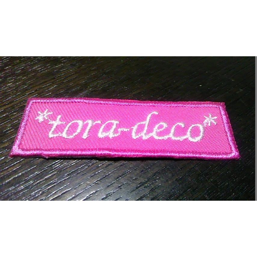 オーダー/ネーム文字入れ刺繍ワッペン英字用/長方形6cm×2cm