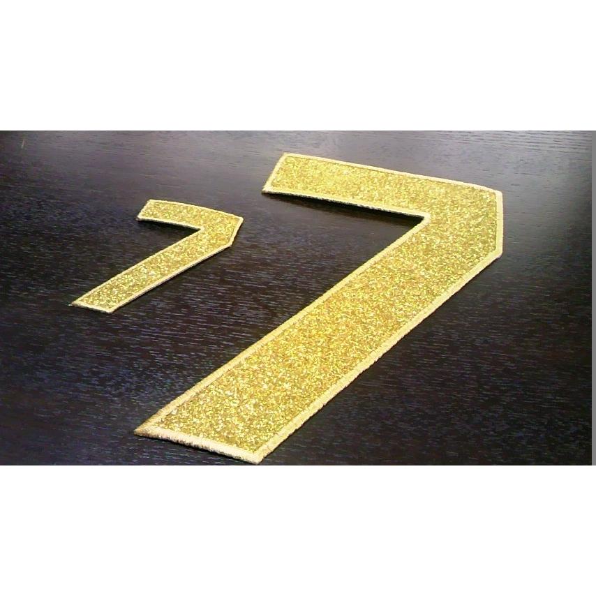 プロ野球応援グッズオーダー（共通）/縁取り刺繍キラキラワッペン1桁