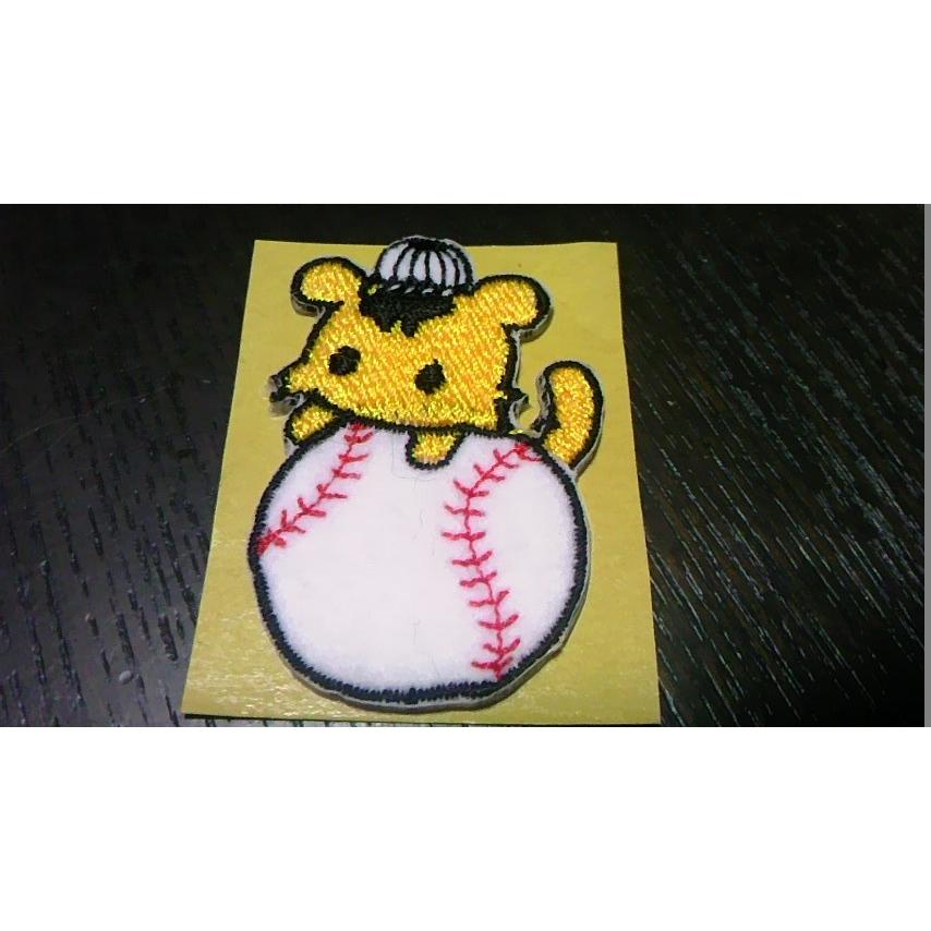 プロ野球応援グッズ 阪神用 かわいいトラと野球ボールワッペンシールs 野球帽子 野球シーズン ユニデコワッペンのお店tora Deco 通販 Yahoo ショッピング