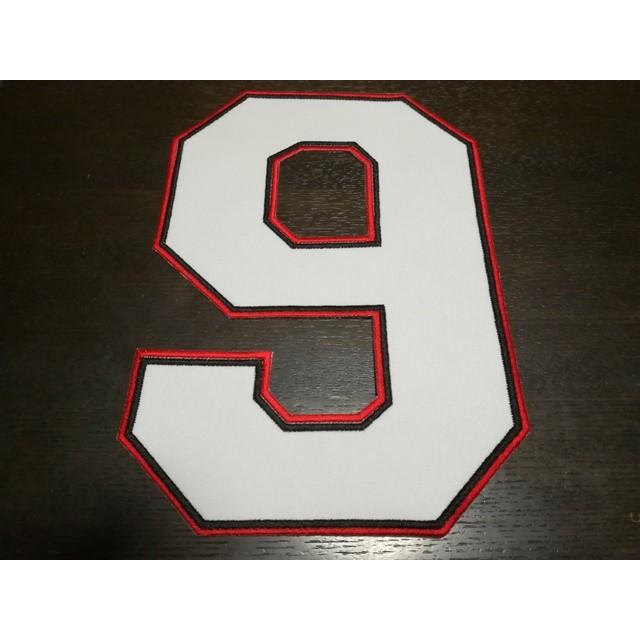 プロ野球応援グッズ（ロッテ用）/二重縁取り刺繍背番号ワッペン9