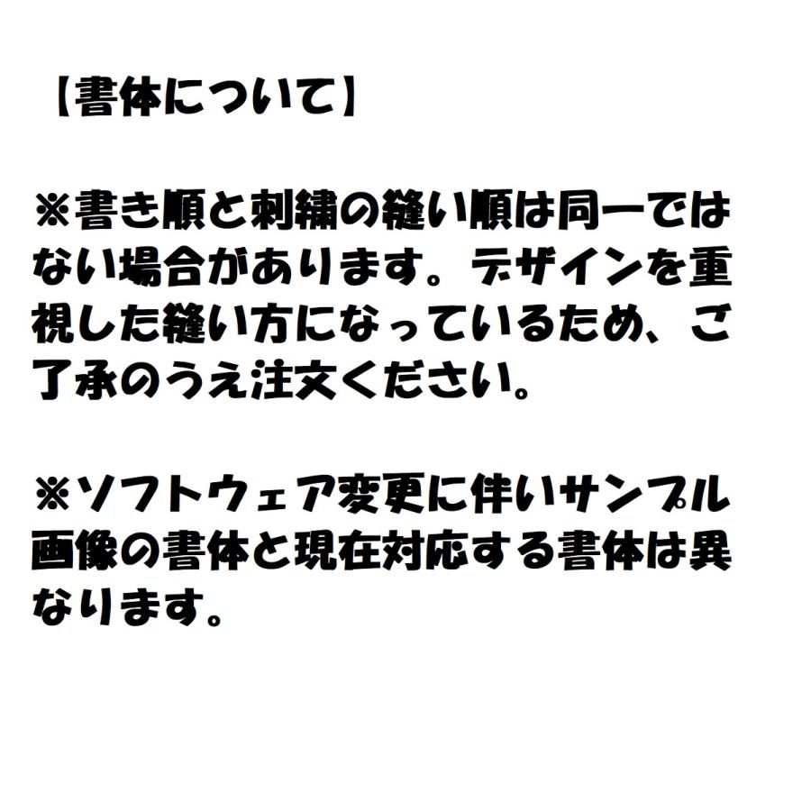 オーダー/19.5cmサイズ縁取り刺繍漢字ワッペン 文字 名前 : ユニデコ