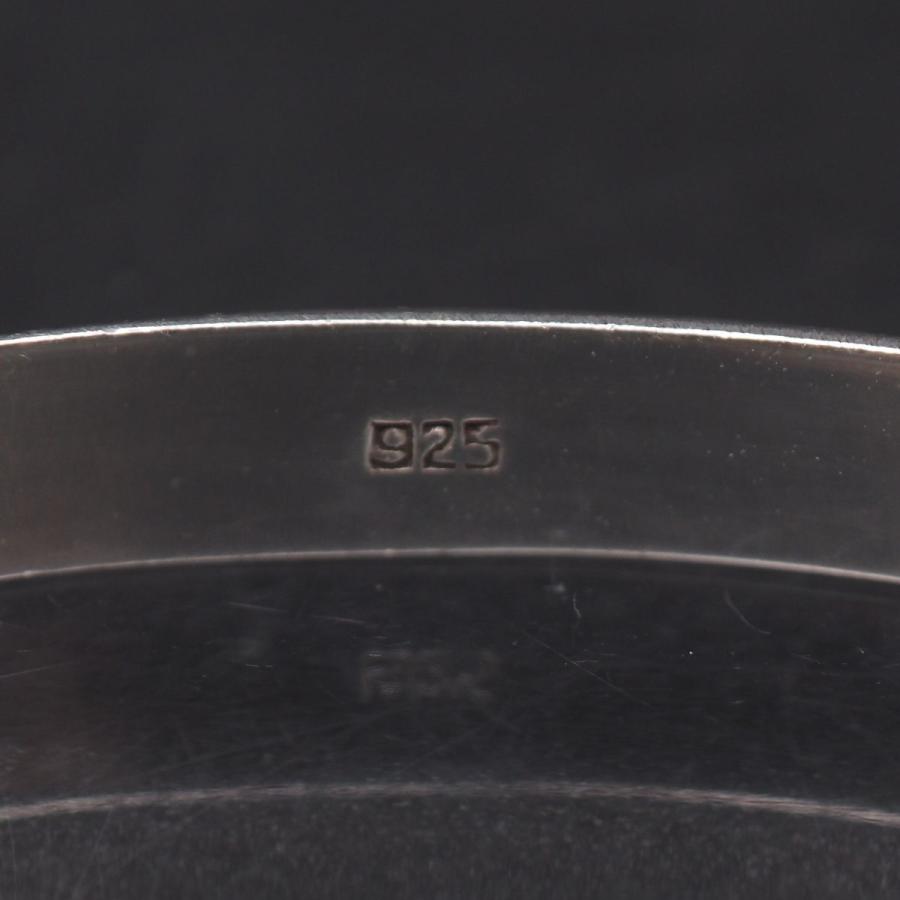 A655 ヴィンテージ 925刻印 バングル 彫刻 デザイン シルバー 腕輪