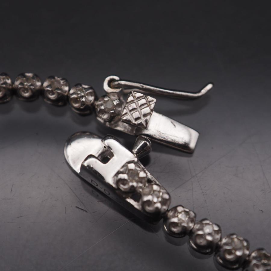 C945 ダイヤモンド 0.50ct SV925刻印 ブレスレット デザイン シルバー