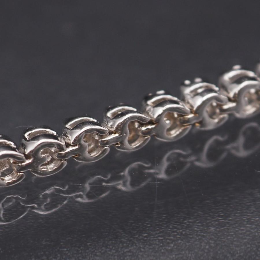 C945 ダイヤモンド 0.50ct SV925刻印 ブレスレット デザイン シルバー