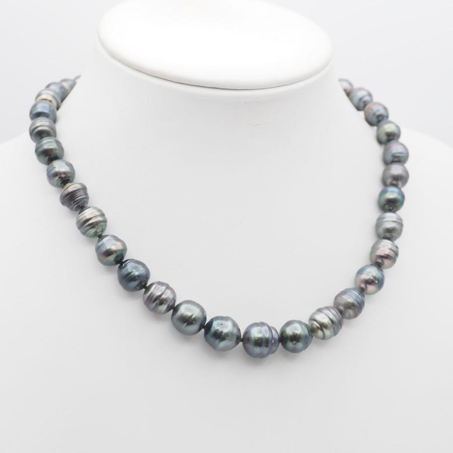 J926 バロックパール 真珠 SV925刻印 ネックレス シルバー デザイン 6