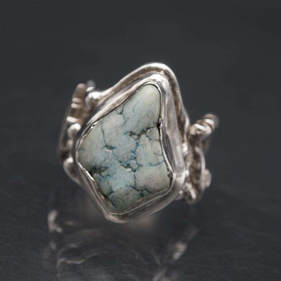 Q072 ターコイズ トルコ石 リング デザイン シルバー 指輪