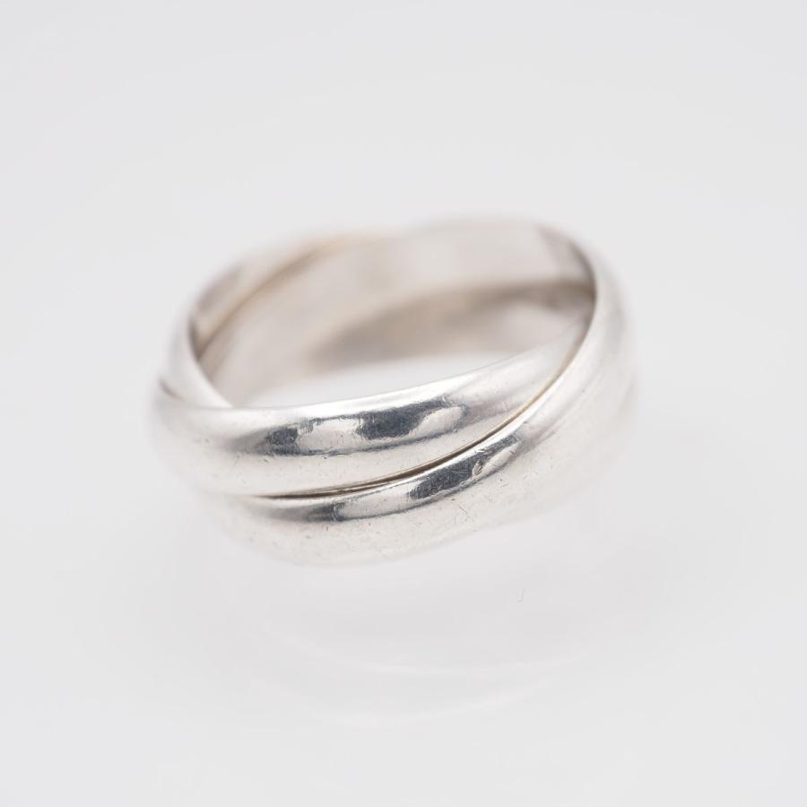 R003 CUSHKA クシュカ SILVER刻印 リング 3連 トリニティ デザイン