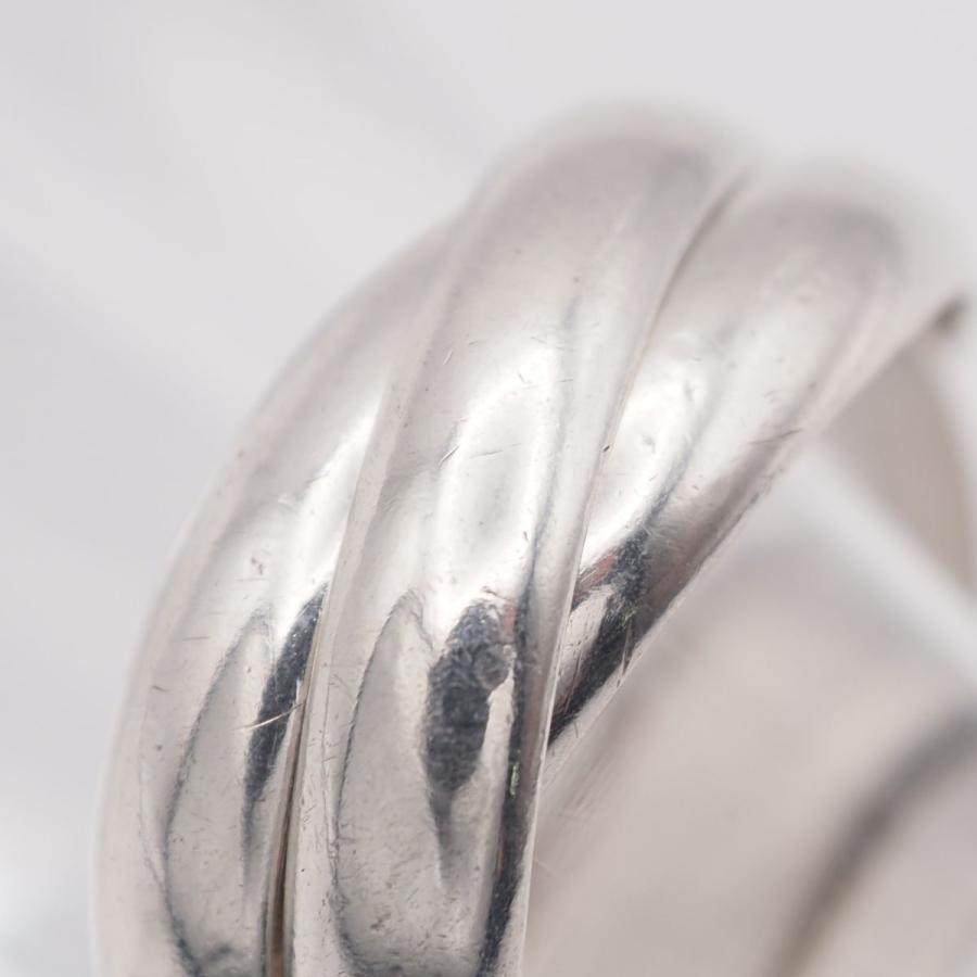 R003 CUSHKA クシュカ SILVER刻印 リング 3連 トリニティ デザイン