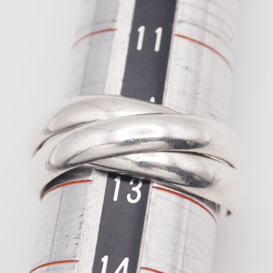 R003 CUSHKA クシュカ SILVER刻印 リング 3連 トリニティ デザイン