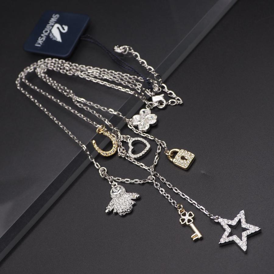 R423 スワロフスキー SWAROVSKI ネックレス チャーム ラインストーン 