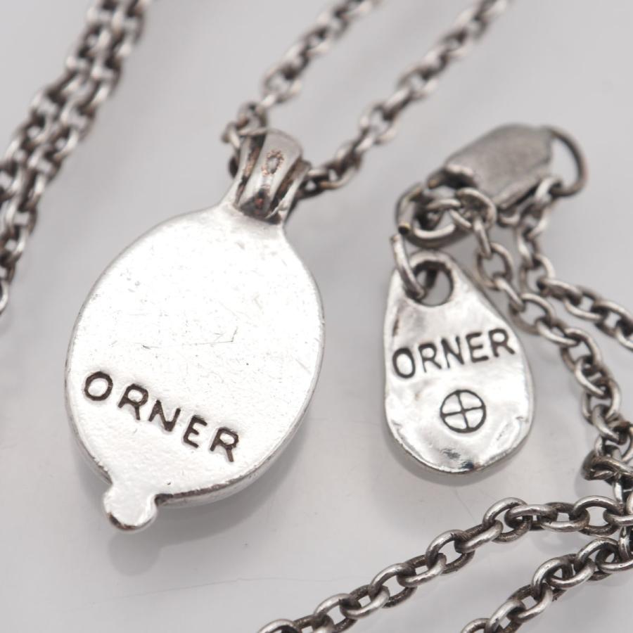 R981 ORENER オルネー MADE IN FRANCE刻印 ペンダント ネックレス 王冠 クラウン デザイン シルバーカラー フランス製