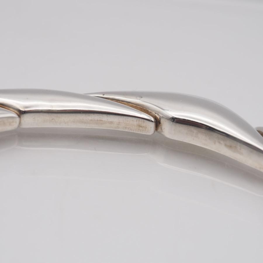 S163 ヴィンテージ 925刻印 チョーカー ネックレス デザイン シルバー_7