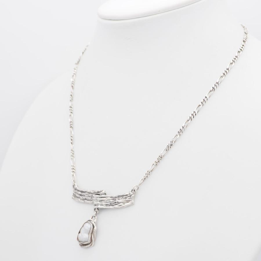 S644 バロックパール STERLING SILVER刻印 ネックレス デザイン