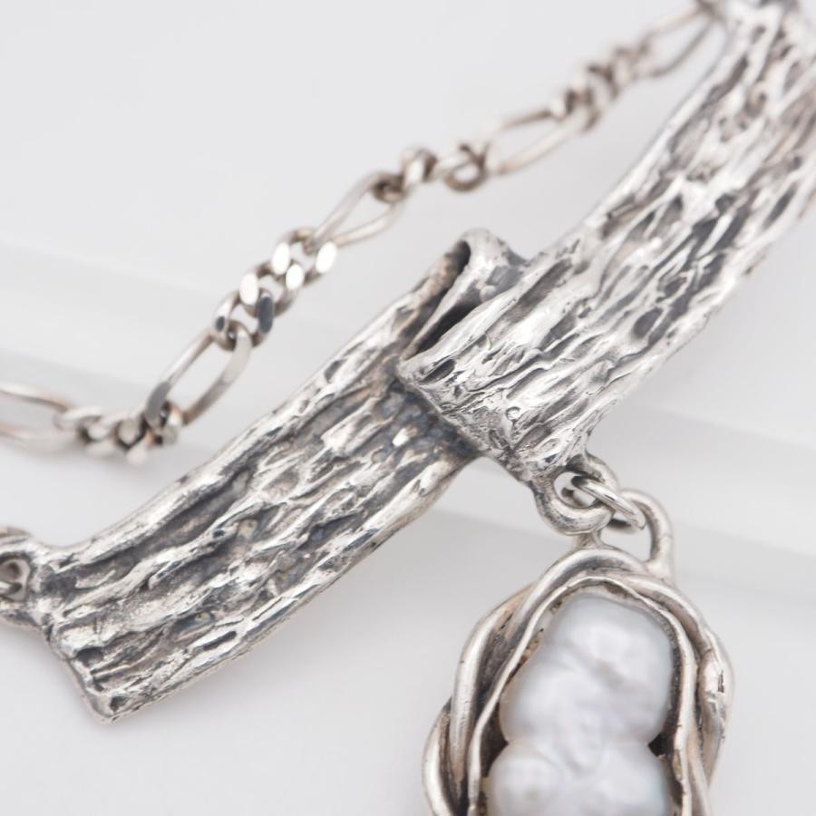 S644 バロックパール STERLING SILVER刻印 ネックレス デザイン