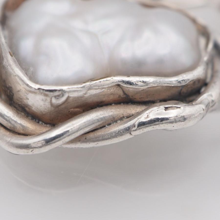 S644 バロックパール STERLING SILVER刻印 ネックレス デザイン
