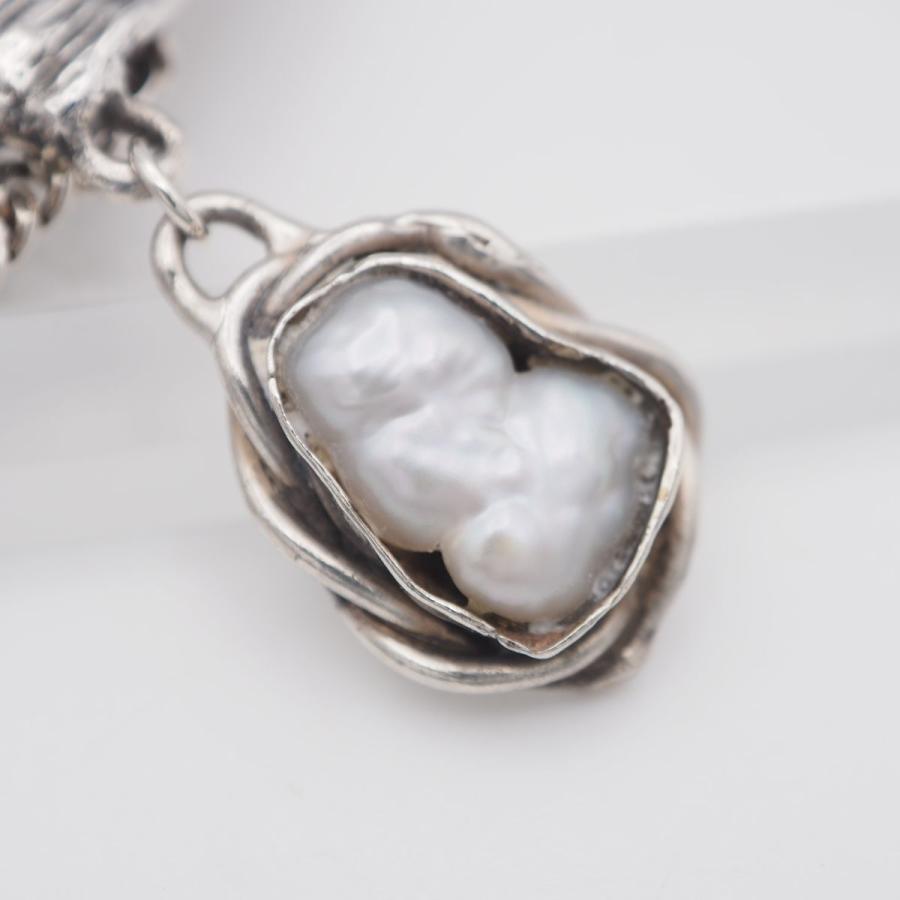 S644 バロックパール STERLING SILVER刻印 ネックレス デザイン