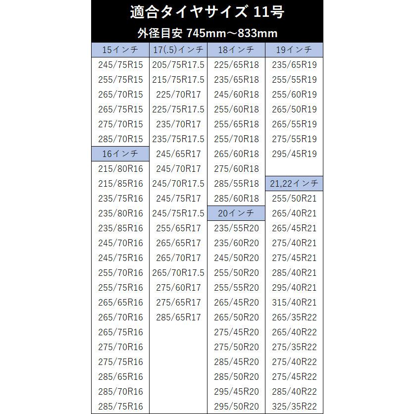 タイヤチェーン トラック用 非金属 265/65R17 11号サイズ スノーソック 送料無料｜track-parts｜08