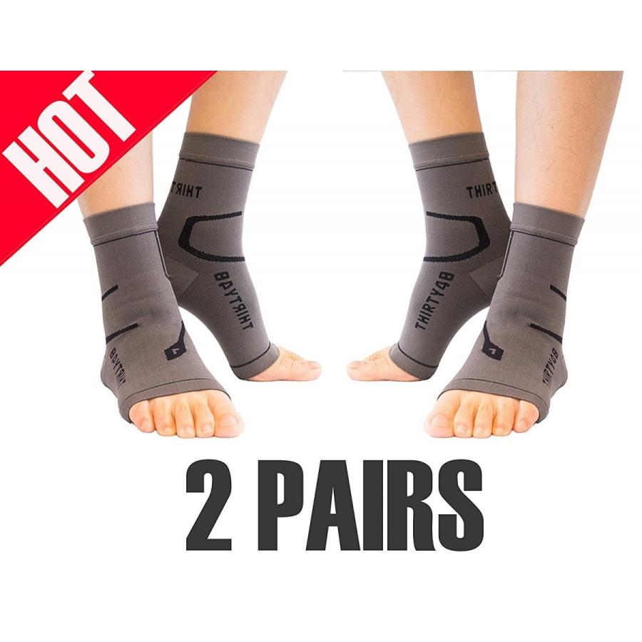 足底筋膜炎 足首 サポーター 着圧アンクルスリーブ Thirty48 2足組 アーチサポート 3048 Anklesleeve 2pack トラックセーフプロ 通販 Yahoo ショッピング
