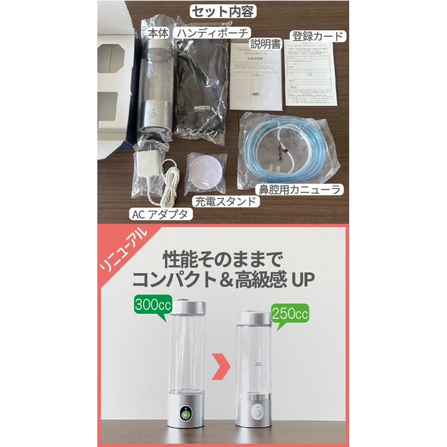 ダブル水素ボトル 最新モデル】 ダブル水素ボトル【メーカー公認販売店】 カニューレ1本
