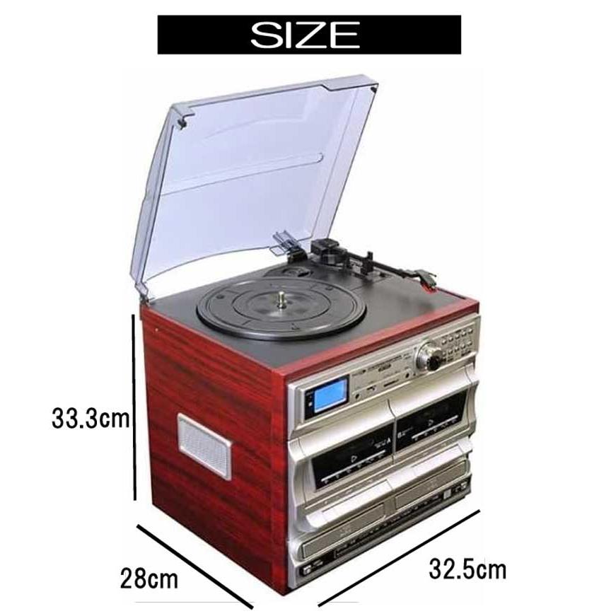 CD録音が出来るレコードプレーヤー CRC-1022 マルチオーディオ
