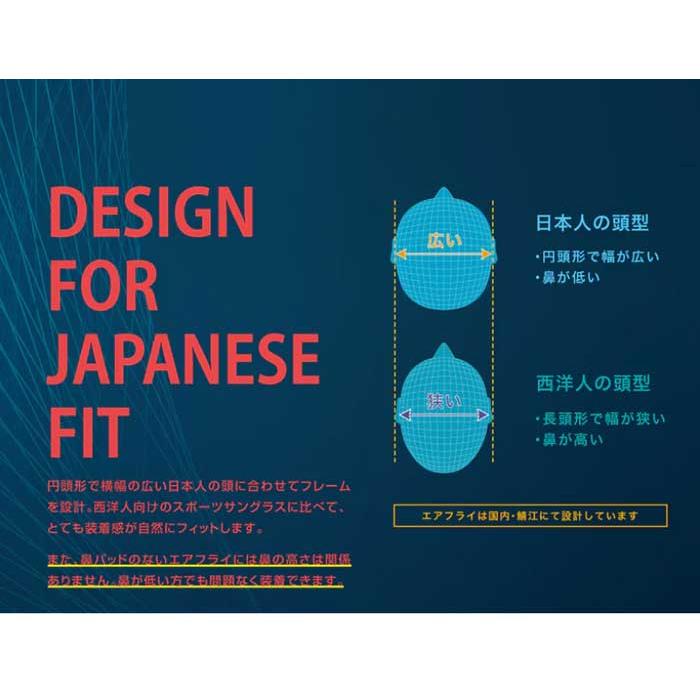 エアフライ AF-301 AirFly ZYGOSPEC ジゴスペック ノーズパッドレス スポーツサングラス 2023年モデル ARコーティング 反射防止コートの画像