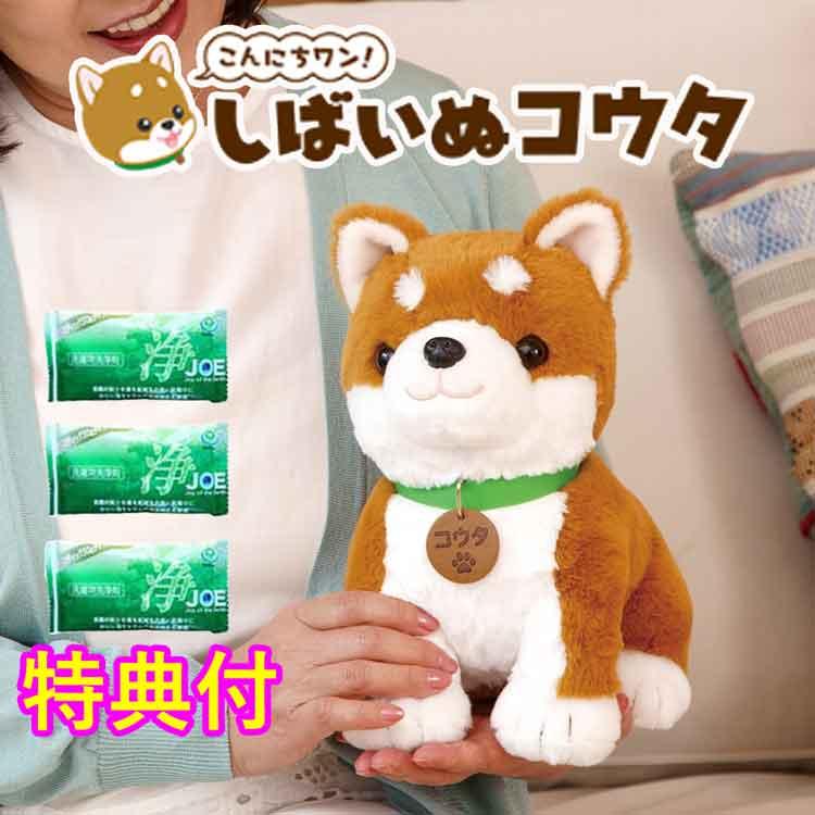 音声認識ぬいぐるみ こんにちワン！しばいぬコウタ バンダナ＋洗剤