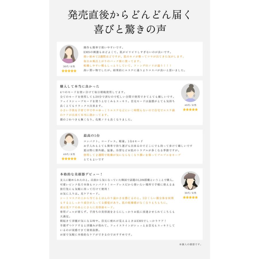 LDM水滴家庭用美顔器 SELINI LDM BOOST PRO 美シェーバー特典付き