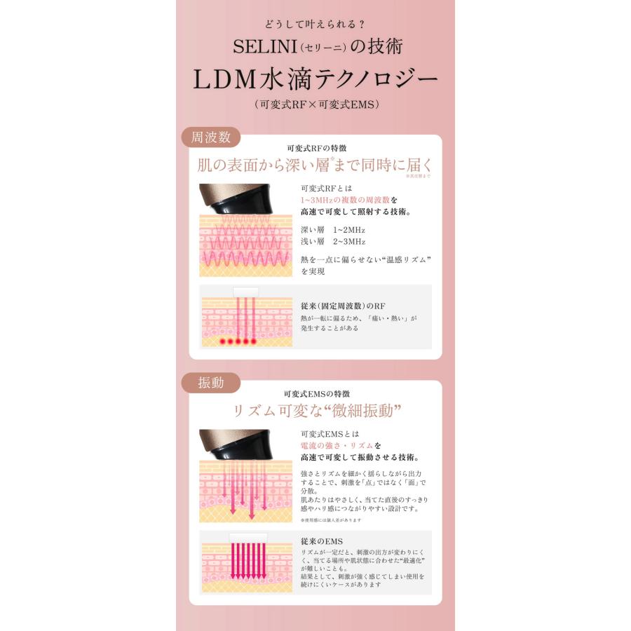 LDM水滴家庭用美顔器 SELINI LDM BOOST PRO 美シェーバー特典付き