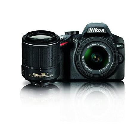 ニコン Nikon D3200 24.2 MP CMOS デジタル一眼レフカメラ 18-55mmと55 