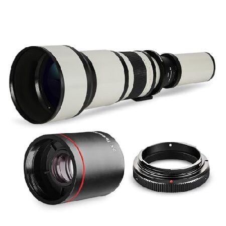長距離650mm-2600mm f/8 望遠ズームレンズ Nikon DF、D3100、D3200 