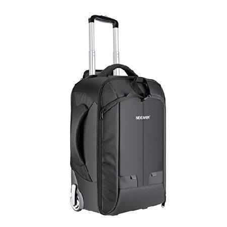 NEEWER 2-in-1 カメラバックパック 荷物トロリーケース コンバーチブルホイール ダブルバー 耐衝撃性の取り外し可能なパッド入りコンパー Neewer 【平行輸入品】Neewer 2-in-1コンバーチブル車輪付きカメラ