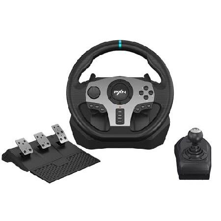 平行輸入品】PXN V9 PC Steering Wheel 270/900°gaming Dual-Motor
