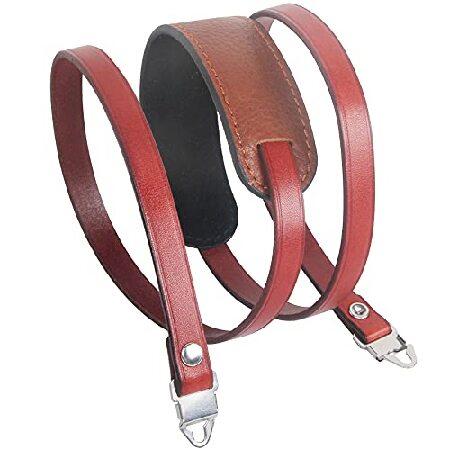 平行輸入品】ショルダーマット付きレザーネックストラップ カメラ