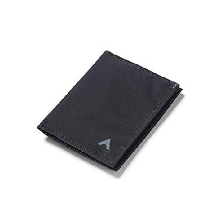 平行輸入品】Allett Hybrid Card Wallet, Jet Black | Nylon, RFID
