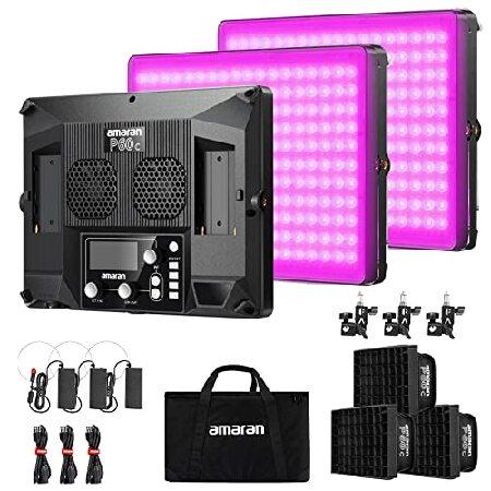amaran P60C LEDライトセット 平行輸入品】Aputure Amaran P60C-3-Lights-Kit RGBWW Led Panel Video