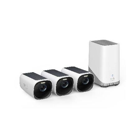 防犯カメラ eufy Security eufyCam S330 2-Cam Kit 平行輸入品】eufy Security eufyCam S330(eufyCam 3) 3-Cam Kit