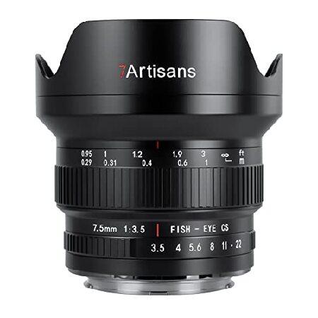 平行輸入品】7artisans MF 7.5mm F3.5 APS-C 205°超広角手動魚眼レンズ