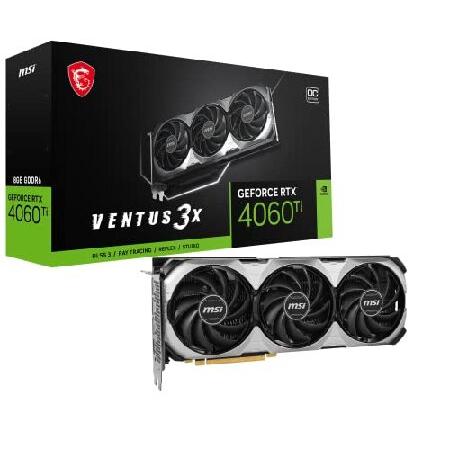 平行輸入品】MSI GeForce RTX 4060 Ti VENTUS 3X 8G OC グラフィックス