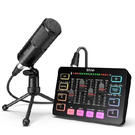 fifine マイク　オーディオミキサー Amazon | FIFINE ゲーミングオーディオミキサー オーディオ