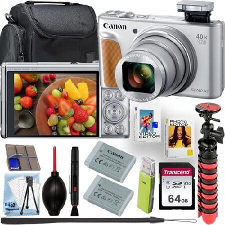 Canon PowerShot SX740 HS 4K Video Recording Digital Camera (Silver)+64GB Memory+Camera Shoulder Bag+Flexible Tripod+Deluxe Accessory Bundle, Black : b0d3jlvq4m : Trade Journey - 通販 - Yahoo!ショッピング Canon PowerShot SX740 HS 4K Video Recording Digital Camera (Silver)+64GB Memory+Camera Shoulder Bag+Flexible Tripod+Deluxe Accessory Bundle, Black : b0d3jlvq4m : Trade Journey - 通販 - Yahoo!ショッピング