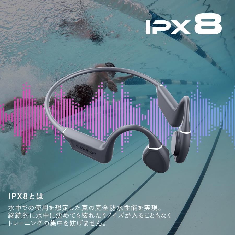 骨伝導イヤホン ワイヤレスイヤホン bluetooth 【COMPBEAT ATHLETE