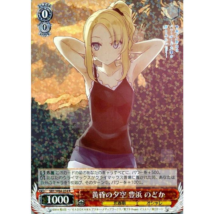 ヴァイスシュヴァルツ ヴァイス 黄昏の夕空 豊浜 のどか R 青春ブタ