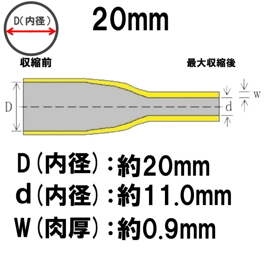 熱収縮 ラバーグリップ 熱収縮 グリップ カバー 熱収縮 チューブ バイク 20mm 25mm 30mm 35mm 40mm 釣り竿 ロッド｜trade1japan｜08