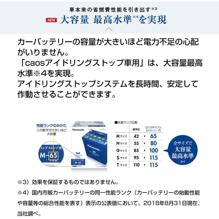 カオス Panasonic ( パナソニック ) CAOS バッテリー (アイドリング 