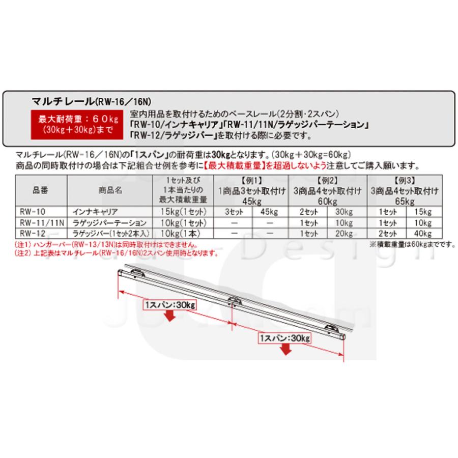 コモ 標準ルーフ いすゞ ロッキー キャリア 重量物用 専用タイプ ロング E26系 アルミ アルマイト