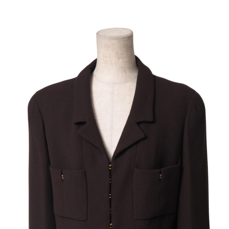 CHANEL シャネル ヴィンテージ スカートスーツ サイズ42 96A セットアップ ミディ CCロゴ