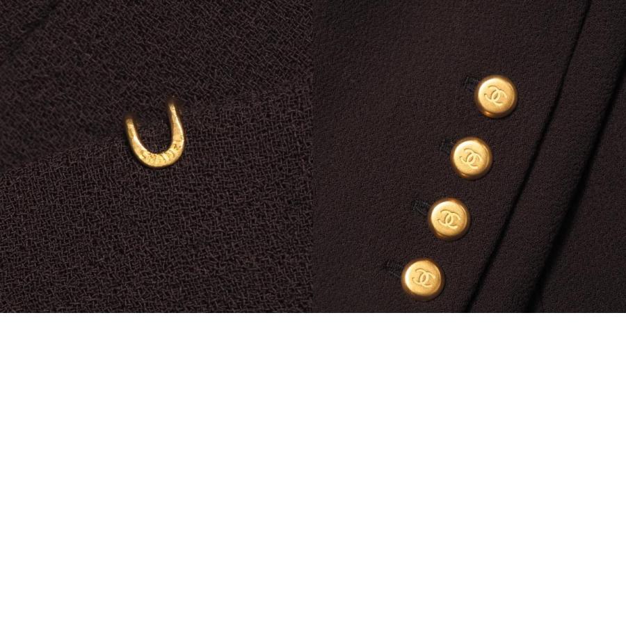 CHANEL シャネル ヴィンテージ スカートスーツ サイズ42 96A セットアップ ミディ CCロゴ